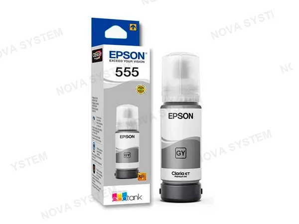 BOTELLA DE TINTA EPSON T555520 GRIS FOTOGRAFICA P/ L8160/ L8180