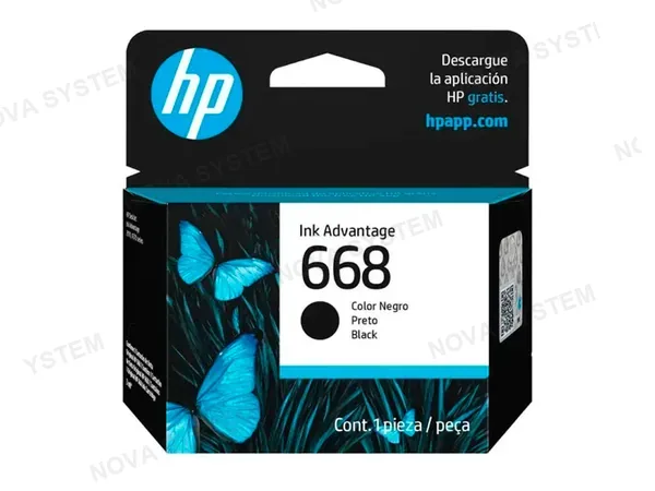 TINTA HP 7FP37VL (668) BLACK P/ DJ 2975/ 4375
