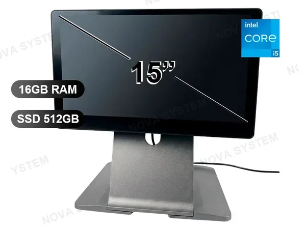 AIO LOPEN POS LN-D180SN DOBLE PANTALLA I5-1235/ 16GB/ SSD512GB/ 15"/ HDMI/ VGA/ USB