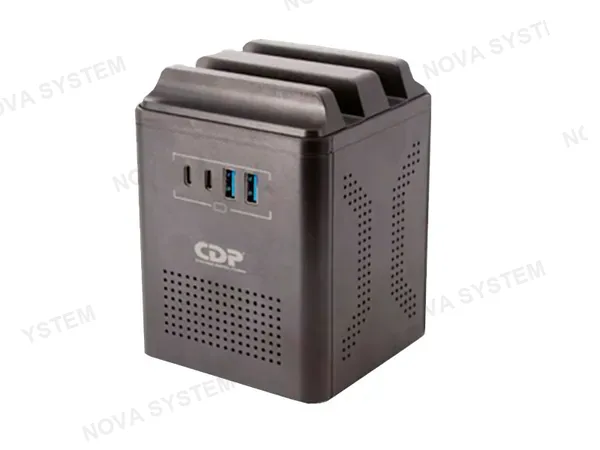 ESTABILIZADOR CDP RUAVR1004I 1000VA/500W 4-SALIDAS 2-USB-A/ 2-USB-C