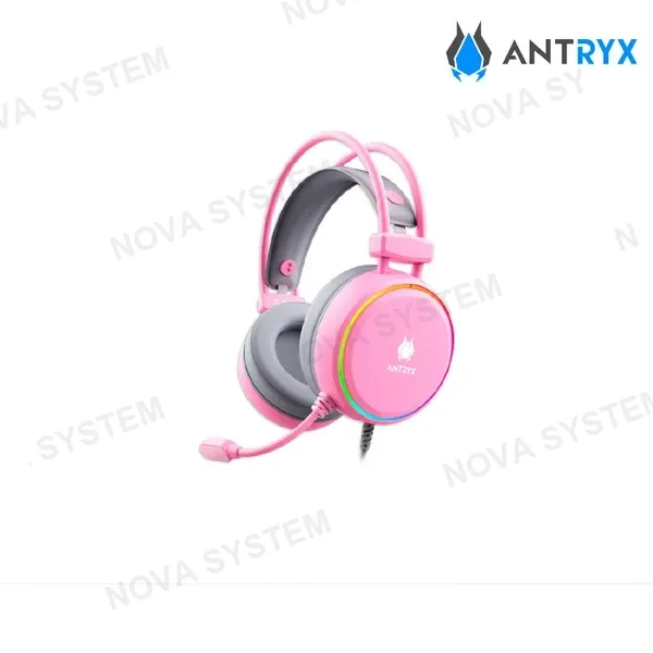 AUDIFONOS C/MICROFONO ANTRYX ( AGH-750PK ) ROSA | 7.1 | USB
