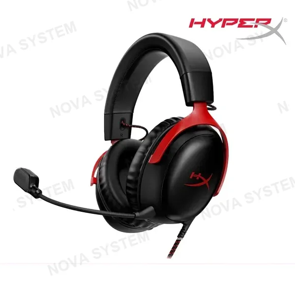 AUDIFONOS HYPERX CLOUD III SIGNATURE COMFORT ( N53169-001 ) NEGRO - ROJO | MULTI-PLATAFORM