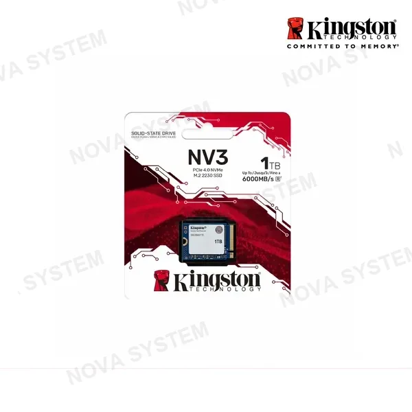 SSD KINGSTON NV3 1TB 2230 ( SNV3SM3/1T0 ) NVME PCIE 4.0 | LECTURA 6000MB - ESCRITURA 4000MB