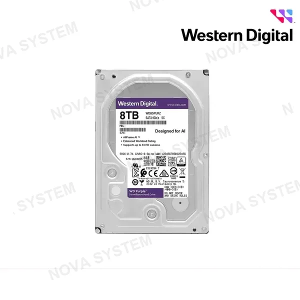 DISCO DURO WESTERN DIGITAL PURPURA 8TB ( WD8002PURP ) 5400 RPM - 128MB | 3.5\\
