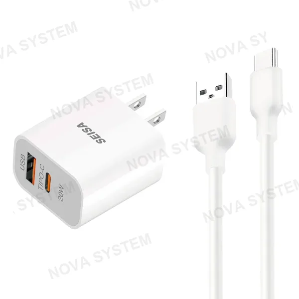 SQ-U08T Cargador A+c Con 1.0m Cable C
