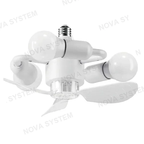 CP-FS15 Ventilador Con Luz Led De Techo Y 3* Foco De 220v