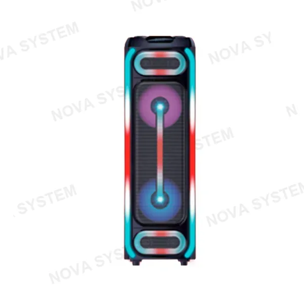 YX-Q2251 Parlante Portatil Bluetooth 2*12" Con Microfono Inalambrico X2