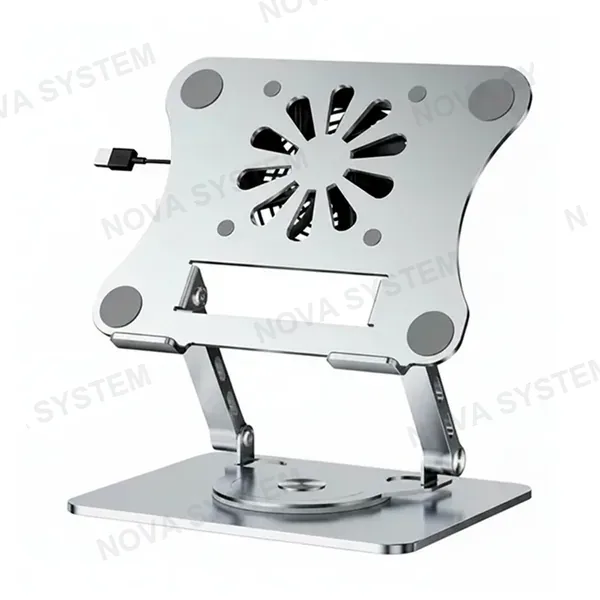 HX-ZJ61 Soporte Metálico 360° Para Laptop Con Ventilador