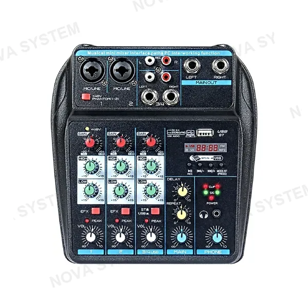 XY-A4 Consola Mezclador De 4 Canales De Audio Bt