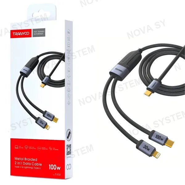 T-XS8 Cable De Carga De C A C Y Ip Revestido 1.2m Tranyoo