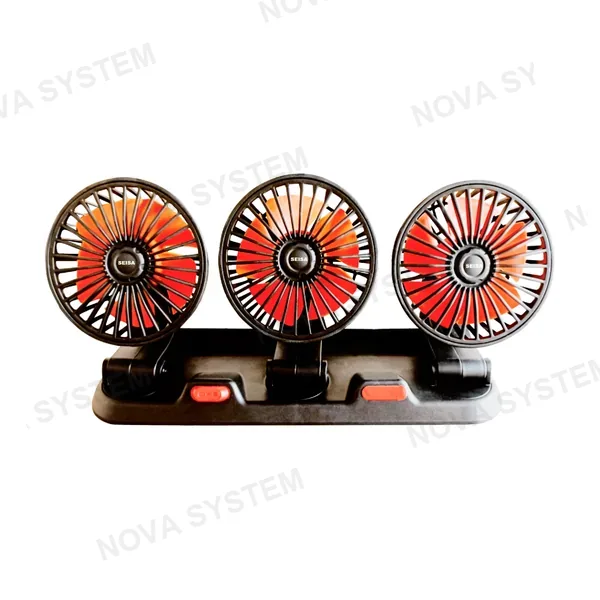 SQ-X890 Ventilador Triple Plegable 4" Para Auto 24v
