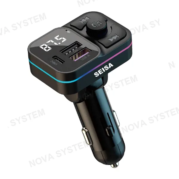 QM-K9015 Transmisor Fm Con Bluetooth Y Control Remoto Para Auto