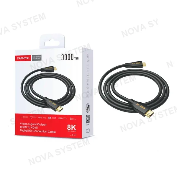 T-G3 Cable Hdmi A Hdmi De 8k 3m Tranyoo