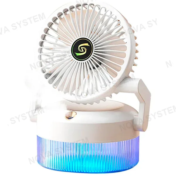 SGD-168 Ventilador De Mesa Recargable Con Pulverizador