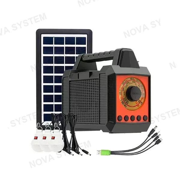 TYN-521BT Sistema Solar Portátil con Parlante Bluetooth, Radio Fm