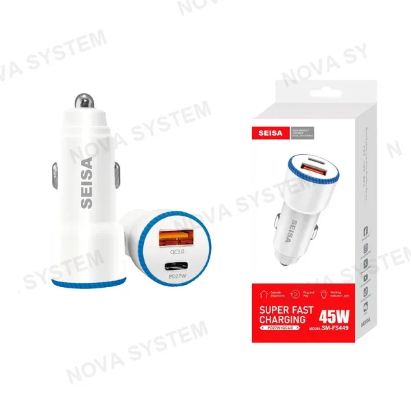 SM-FS449 Cargador de Auto A+C/45W