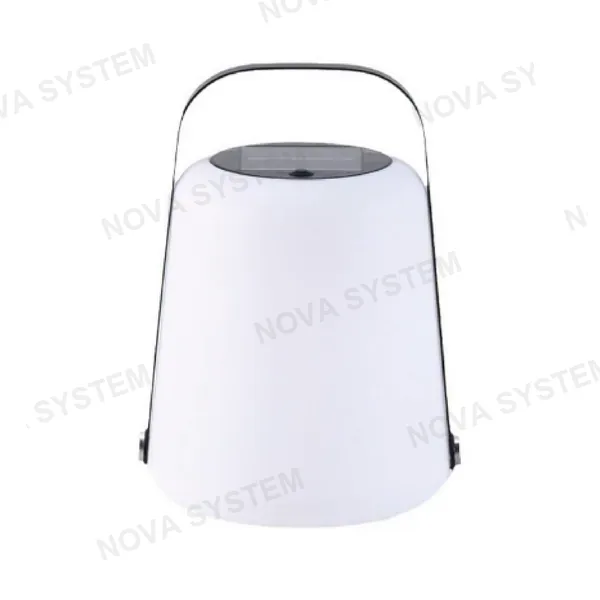 JQ-30012 Lampara Solar Portátil para Camping Luz Blanca y RGB