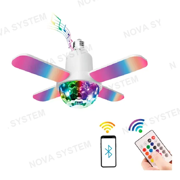 CP-FS09 Ventilador LED de Techo con Luces RGB con Bluetooth