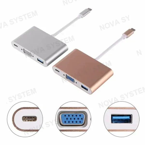 CQT-D13 Cable Adaptador de Tipo C a VGA