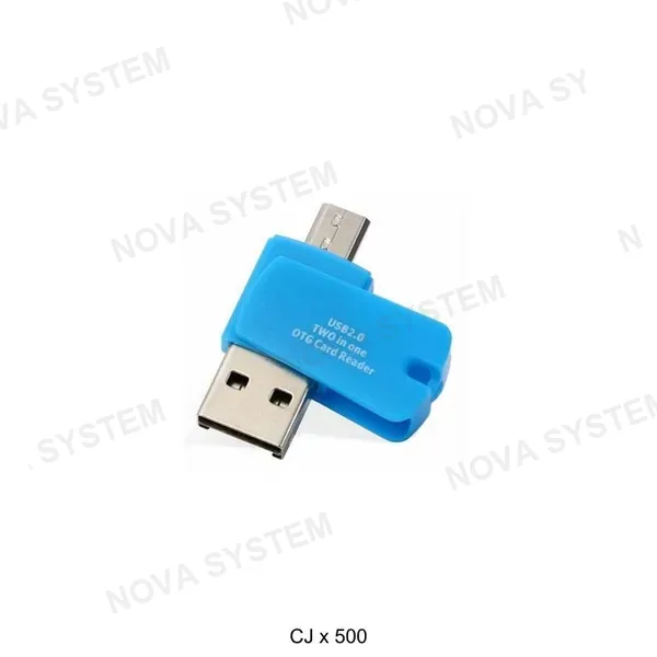 D-311 OTG Micro USB y Lector Micro SD Giratorio