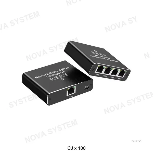 RJ45-F04 Divisor de Red de 1 a 4