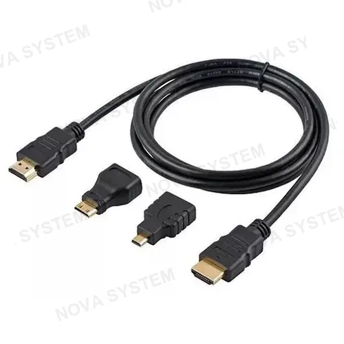SM-C7820 Cable HDMI 3 en 1 con Fichas Adaptables
