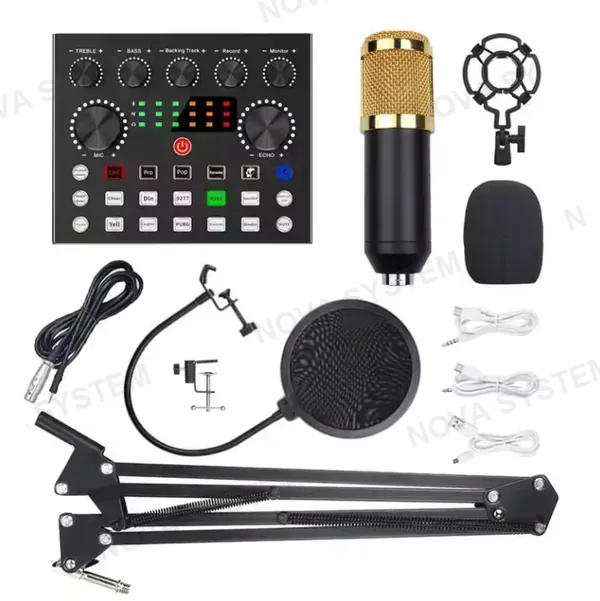 BM-800+V8STZ Micrófono con Condensador Tipo Genérico