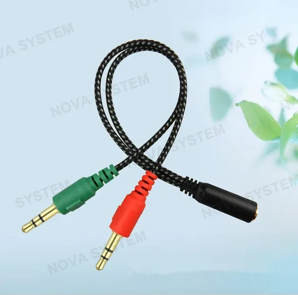 XC-003 Adaptador Hembra 3.5mm a 2 Machos 3.5mm