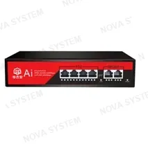 JK-D2311 Switch de 4 Puertos Gigabit con Carcasa Metálica