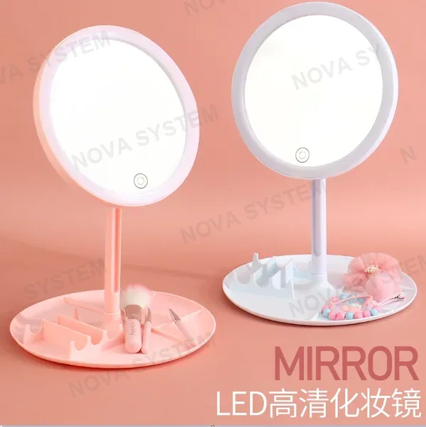 LED-HX1505 Espejo de Maquillaje Circular con Iluminación LED
