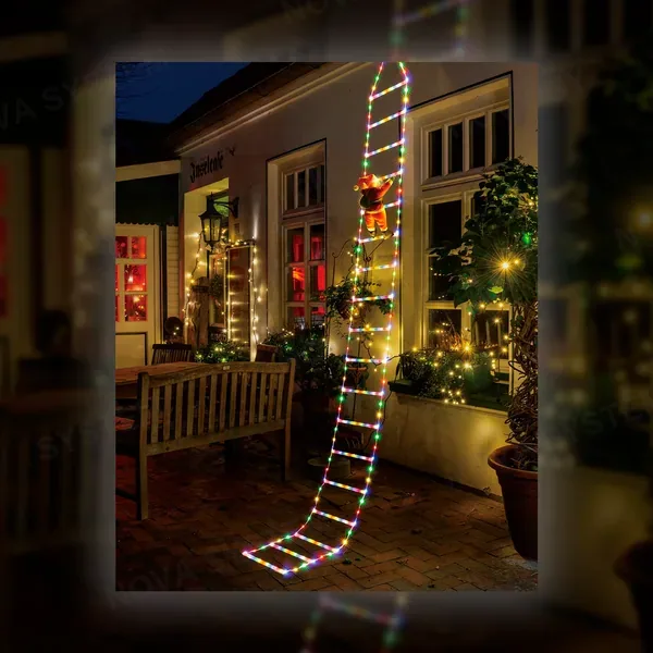 HCP181 Guirnaldas LED RGB Tipo Escalera 12 Peldaños 2m