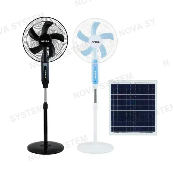 SQ-FS188" "ventilador Solar 5 Hojas,/16"" Con Usb Y Foco