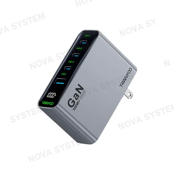 RCE-10002 100w Cargador 4usb + 1.0m Cable Type-c Tranyoo