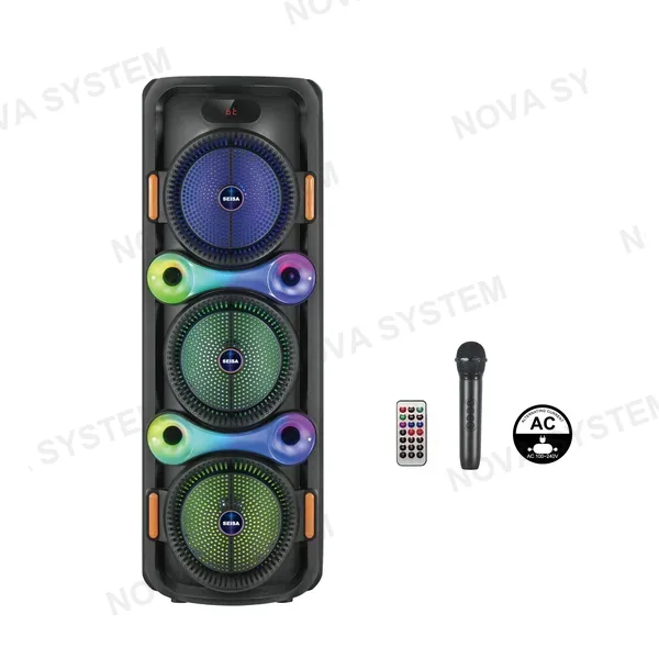 YX-H8306 Parlante Bluetooth 3x8" Con Micrã“fono Inalãmbrico