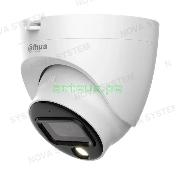 DAHUA DAHUA DH-HAC-HDW1509TLQN-A-LED Cámara de seguridad analógica 5MP domo, micrófono, full color, fácil instalación