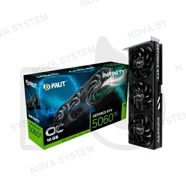 TARJETA DE VIDEO PALIT RTX 5060 TI INFINITY 3 16GB GDDR7 OC (SOLO CON PC)