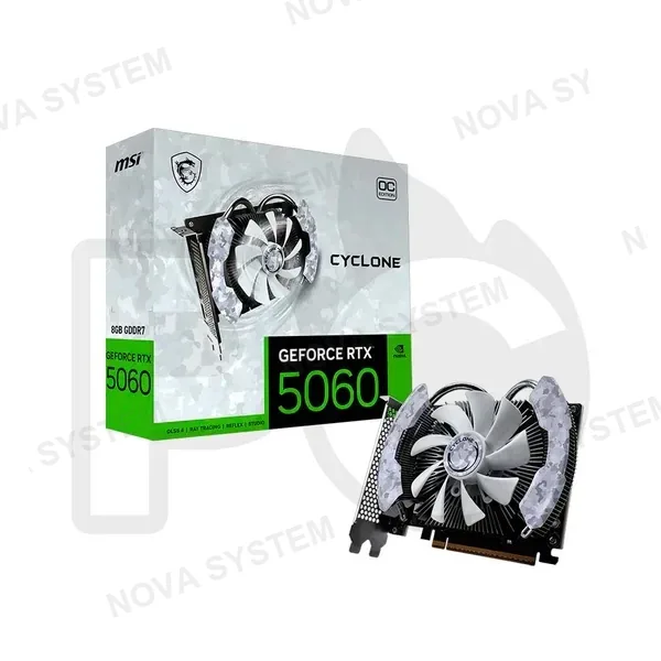 TARJETA DE VIDEO MSI RTX 5060 CYCLONE 8GB GDDR7 OC (SOLO CON PC)