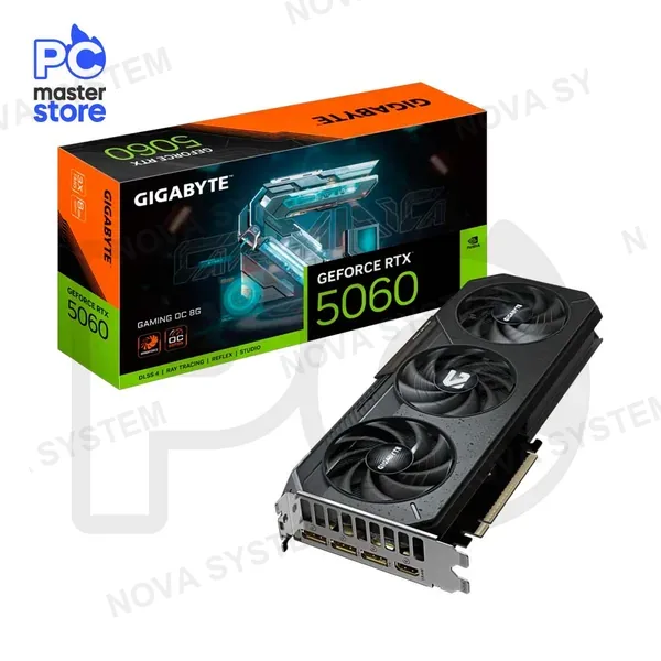 TARJETA DE VIDEO GIGABYTE RTX 5060 GAMING OC 8GB GDDR7 (SOLO CON PC)