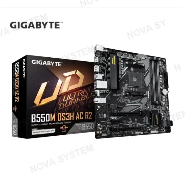 PLACA MADRE GIGABYTE ULTRA DURABLE B550M DS3H AC R2 AMD AM4 DDR4