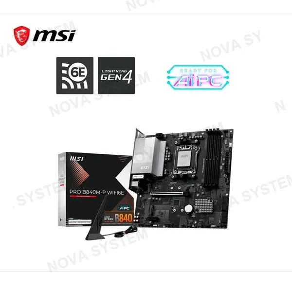 PLACA MADRE MSI PRO B840M-P WIFI6E AMD AM5 DDR5