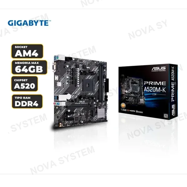 PLACA MADRE ASUS PRIME A520M-K (CSM) AMD AM4 DDR4