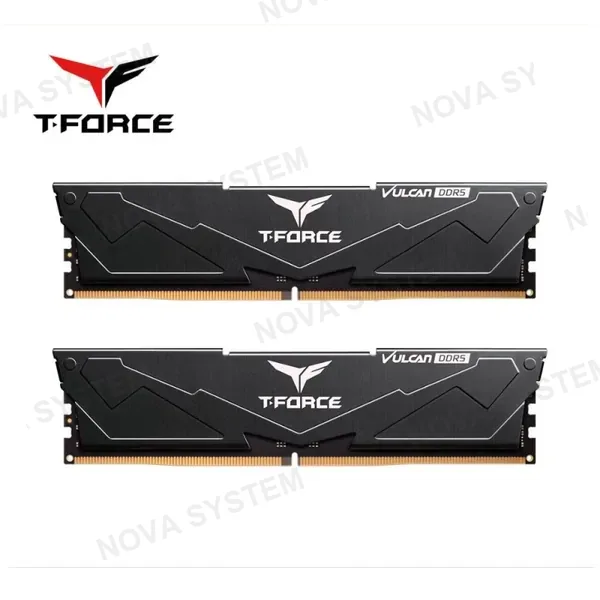 KIT DE MEMORIA RAM T-FORCE VULCAN 32GB(2x16GB) 6000MHZ DDR5 BLACK