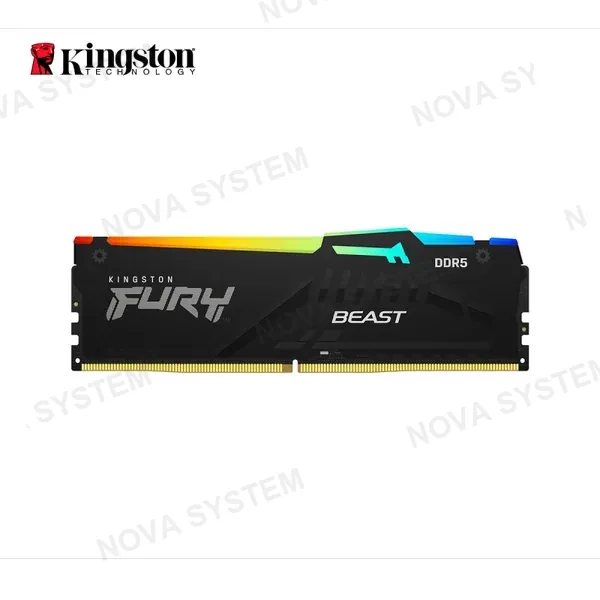 MEMORIA RAM KINGSTON FURY BEAST RGB 16GB 6000MHZ DDR5 CL36