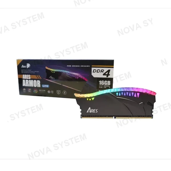 MEMORIA RAM ARES ARMOR LITE RGB BLACK 16GB 3200MHZ DDR4 CL22 (PN: ARB16GB4K32)