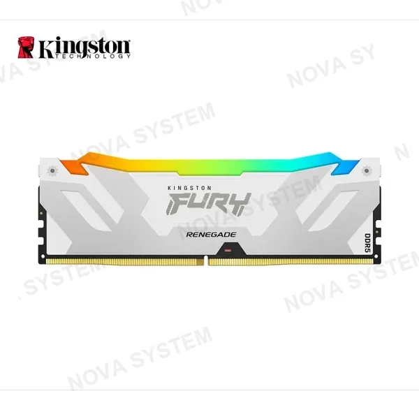 MEMORIA RAM KINGSTON FURY RENEGADE RGB WHITE 32GB 6400MT/S DDR5 CL32