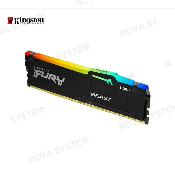 MEMORIA RAM KINGSTON 32GB FURY BEAST DDR5-6000MHz RGB KF560C30BBA-32