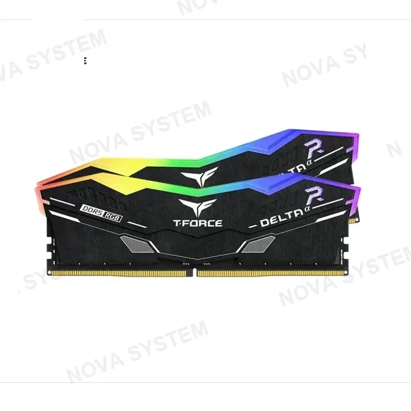 MEMORIA RAM T-FORCE DELTA ALFA RGB BLACK 16GB 6000MHZ DDR5 CL38 (FF7D16G6000HC38A01)