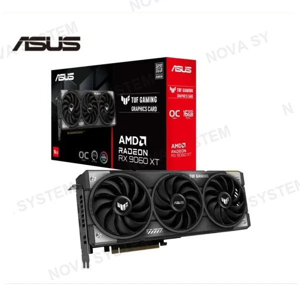TARJETA DE VIDEO ASUS AMD RADEON RX 9060 XT TUF GAMING OC 16GB GDDR6 GPU TWEAK III