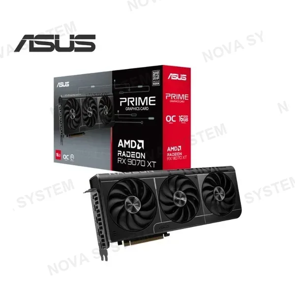 TARJETA DE VIDEO ASUS AMD RADEON RX 9070 XT PRIME OC 16GB 3X FANS GPU TWEAK III GDDR6