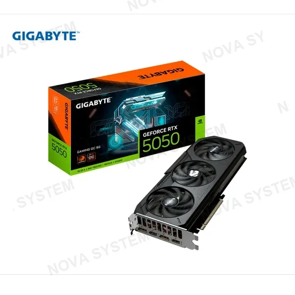 TARJETA DE VIDEO GIGABYTE GEFORCE RTX 5050 GAMING OC 8G 8GB 3X FANS GDDR6